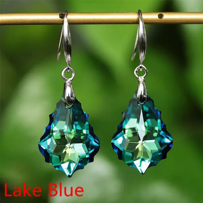 Zircon Earrings Exquisite Fashion Silver Plated Earrings Colorful Stud Earrings Zircon Earrings Romantic Classic Lovers Earrings Engagement Earrings Anniversary Gifts Valentine's Day Gifts for Women Earrings