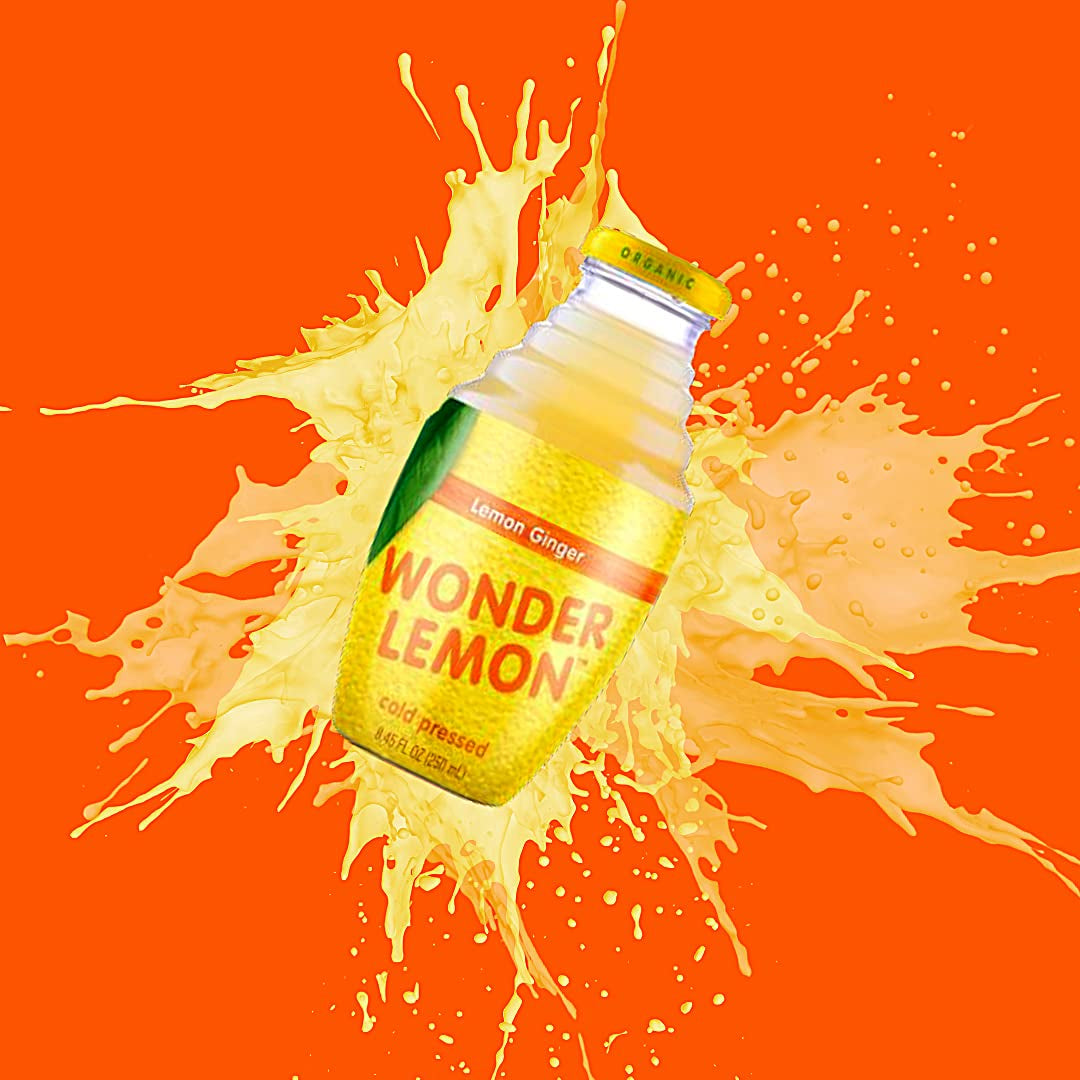 Organic Lemon Ginger Cold Pressed Juice, 8.45Oz (6 Pack)
