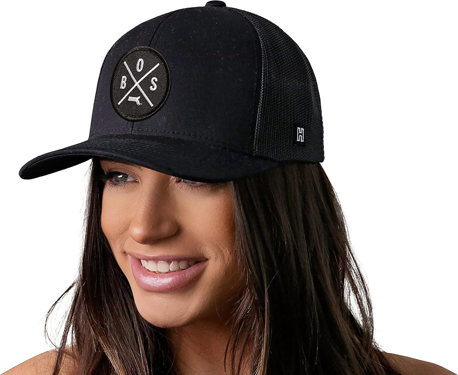 State City Trucker Hat for Men & Women, Adjustable Baseball Hat, Mesh Snapback, Sturdy Outdoor Black Golf Hat