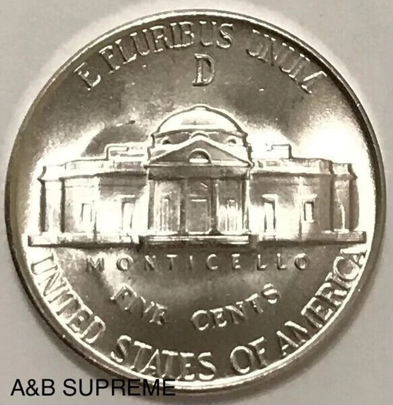 (1) 1942-1945 Jefferson War Nickel from OBW Roll Estate CH-GEM Bu Unc 35% Silver