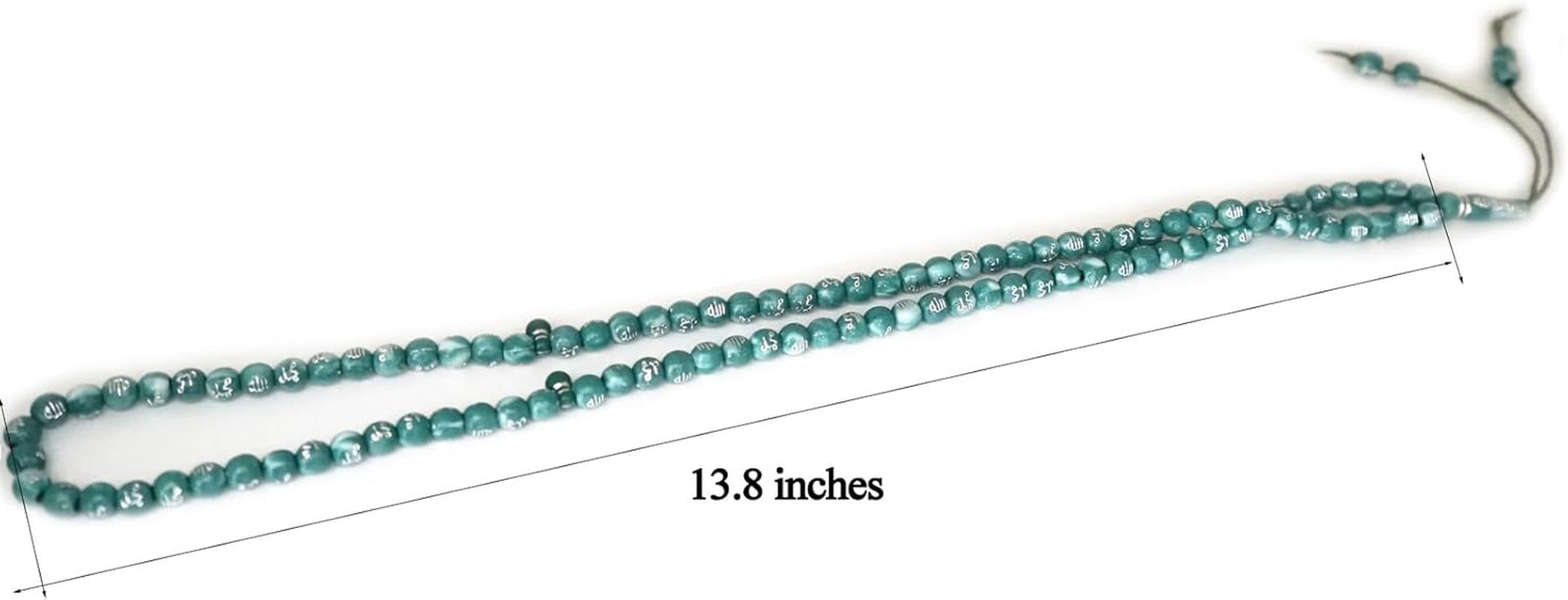 Tasbih Prayer Beads Allah & Muhammad Engraved Islamic Prayer Rosary Beads Muslim Islam Misbaha Tasbeeh Sibha 99 Prayer Beads Necklace