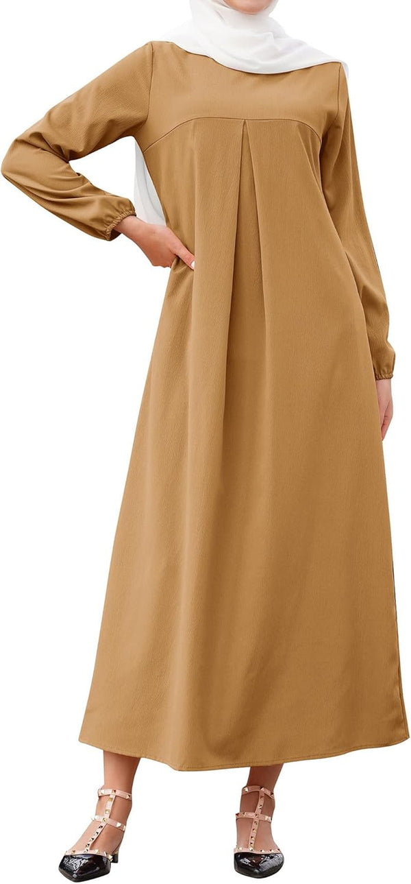 Abay for Women Shiny Self Tie Modest Muslim Dress Ramadan Eid Prayer Clothes Dubai Islamic Jalabiya Arabian Jilbab