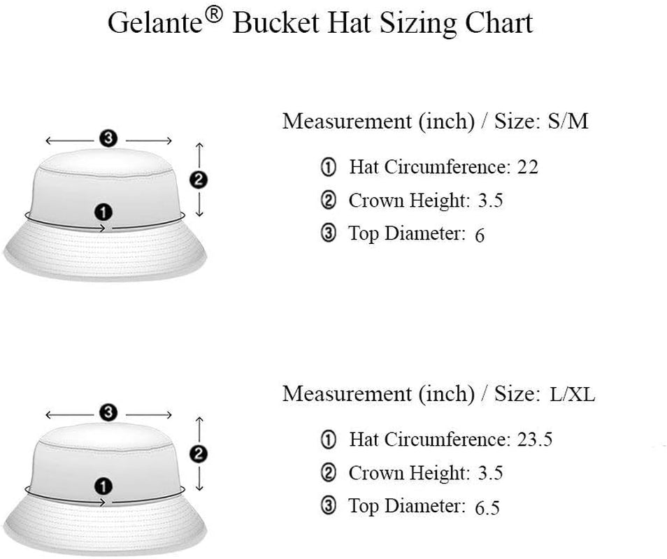 Solid Color 100% Cotton Bucket Hat for Women and Men Packable Travel Summer Beach Hat