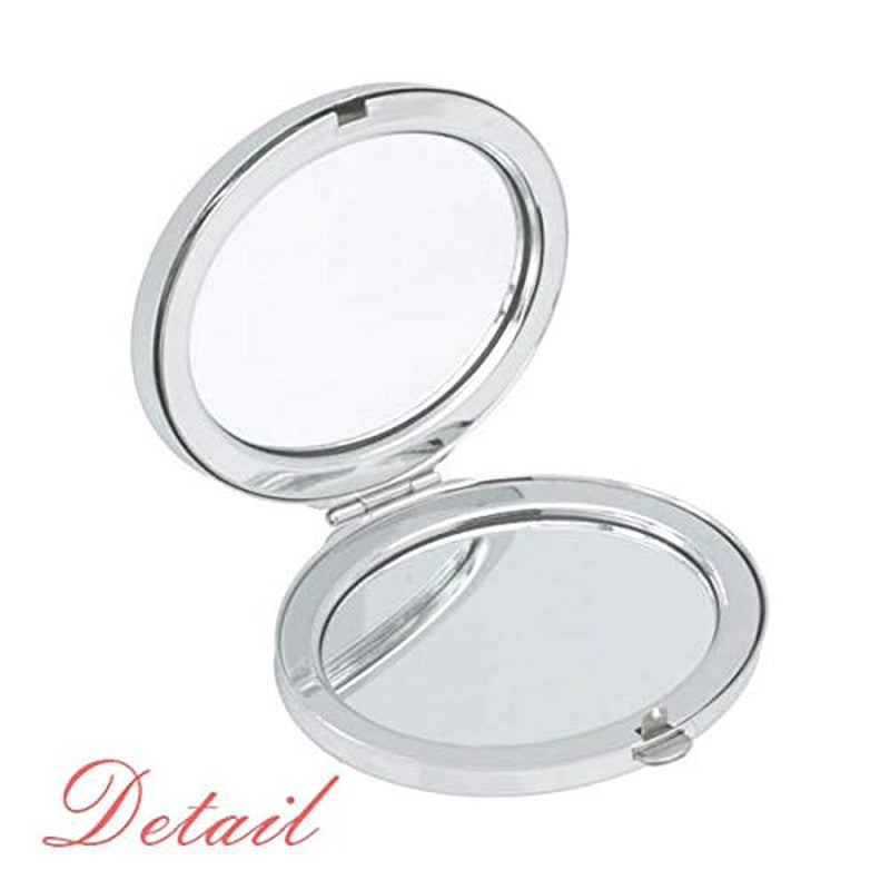 Russian Soccer Player Cartoon Mummy Mirror Portable Fold Hand Makeup Double Side Glasses