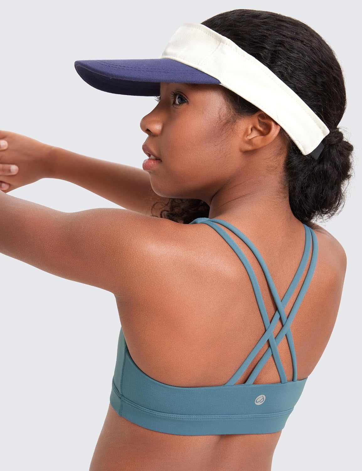 Girls Butterluxe Training Bra - Strappy Scoop Neck for Teens Kids Yoga Sports Comfort Dance Crop Top
