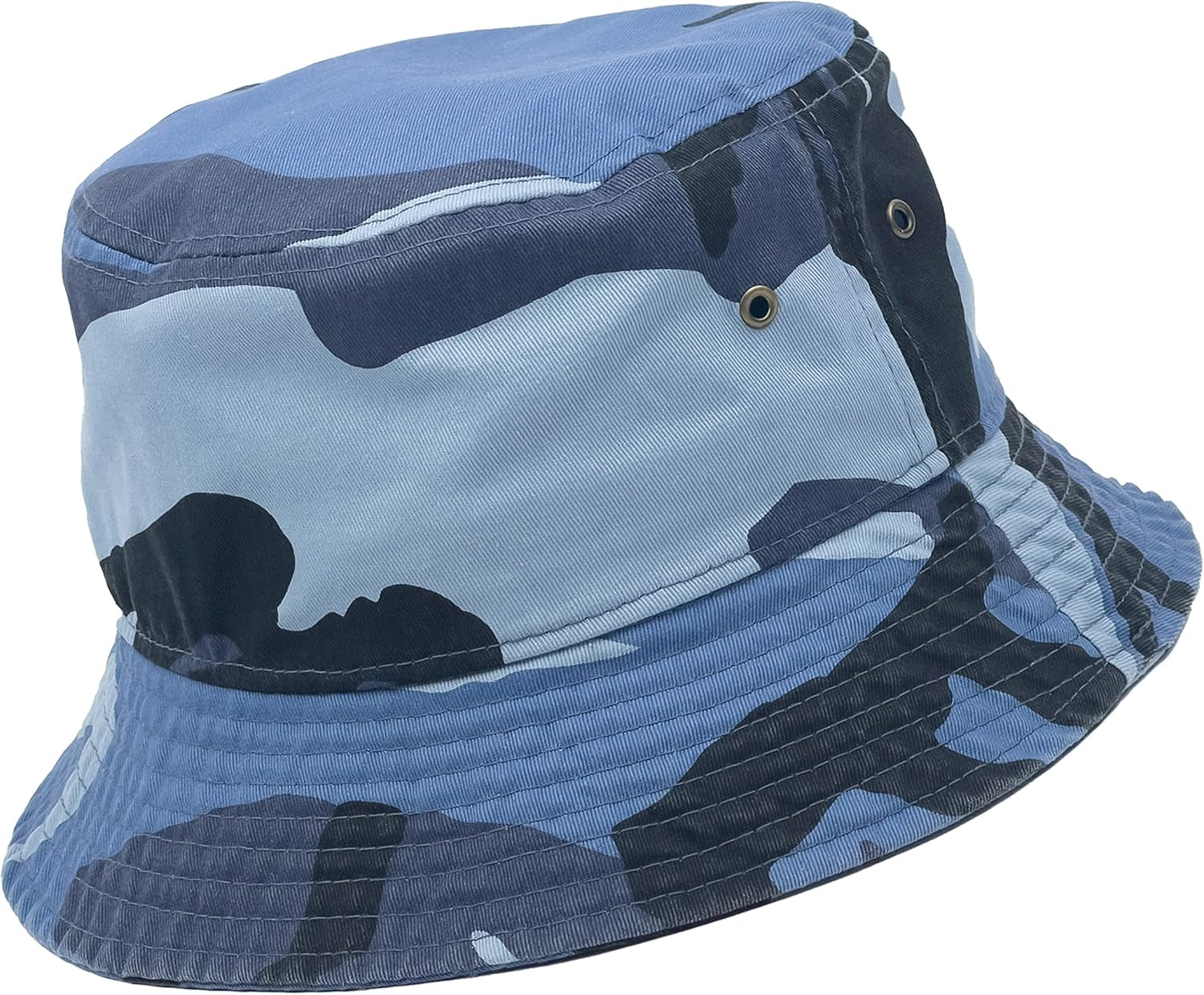 Bucket Hat 100% Cotton & Denim Lightweight Packable Outdoor Summer Beach Fishing Sun Hat