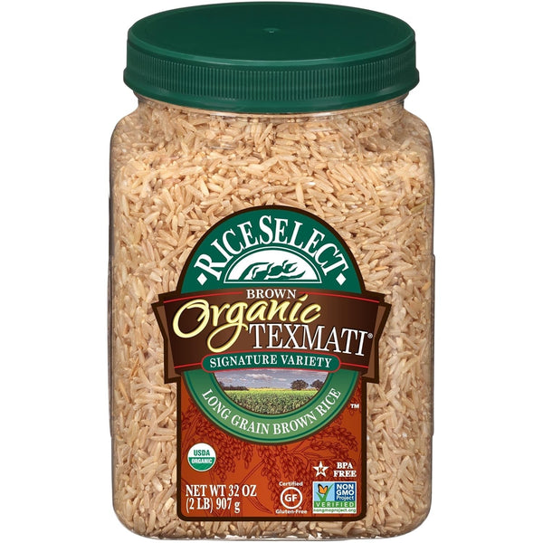 Organic Texmati Brown Rice, 2 Pound (Pack of 4) (905618)