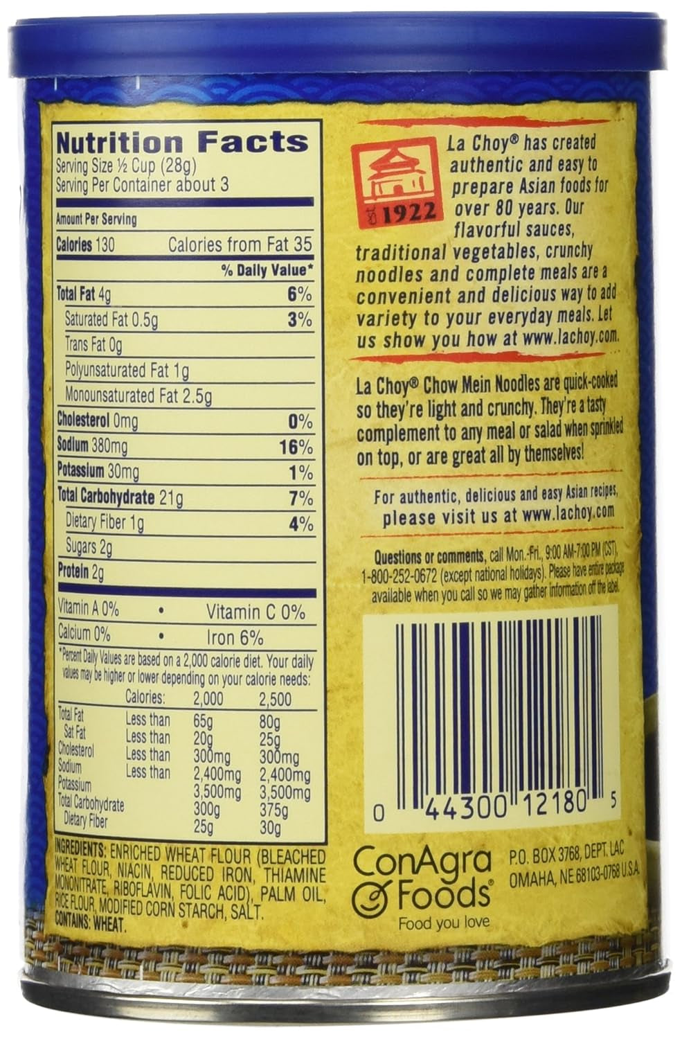 , Rice Noodles, 3Oz Canister (Pack of 4)