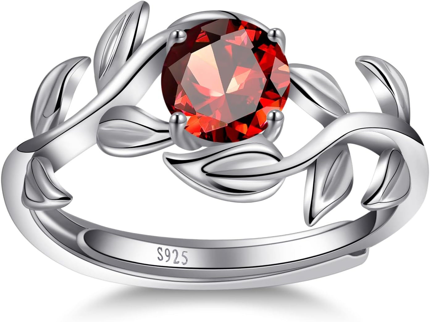Cubic Zirconia Engagement Ring for Women Promise Wedding Ring Anniversary Valentines Open Size 5-9