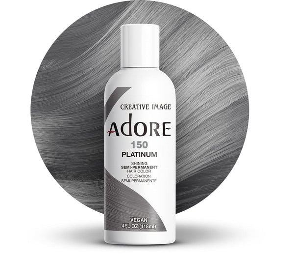 Semi Permanent Hair Color - Vegan and Cruelty-Free Silver Hair Dye - 4 Fl Oz - 150 Platinum (Pack of 1)