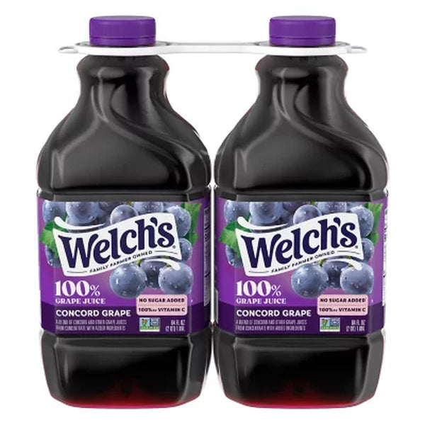 Welch'S 100% Grape Juice 64 Fl. Oz., 2 Pk.