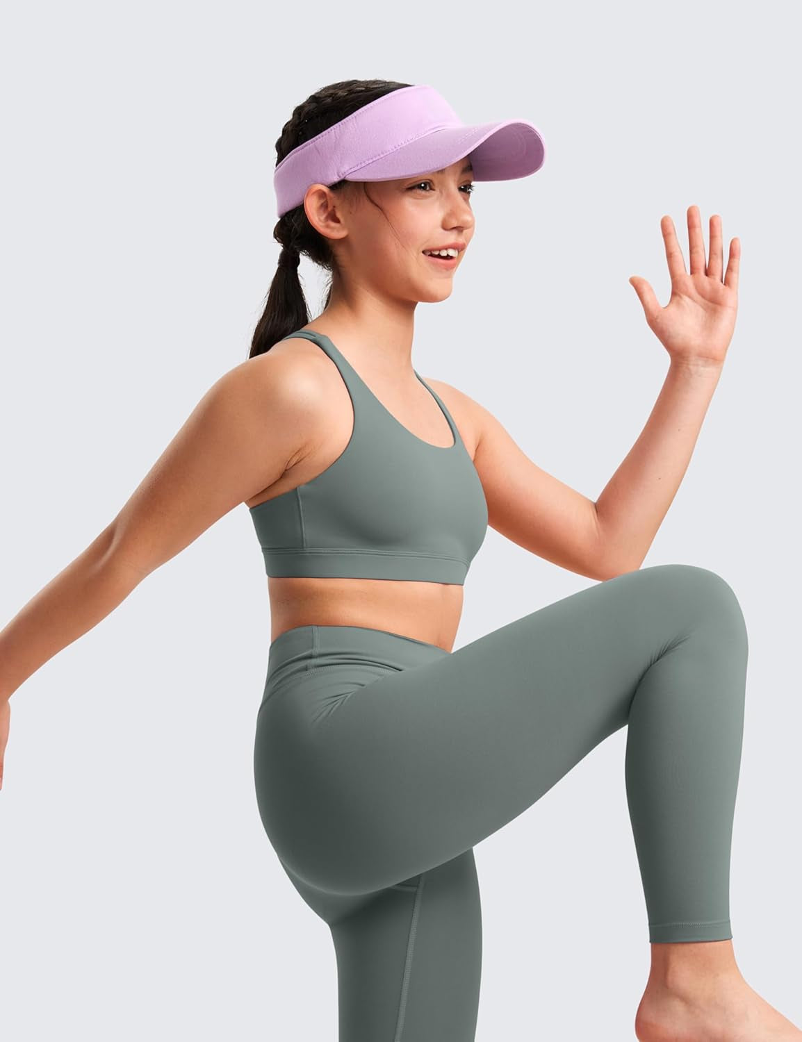 Girls Butterluxe Training Bra - Strappy Scoop Neck for Teens Kids Yoga Sports Comfort Dance Crop Top