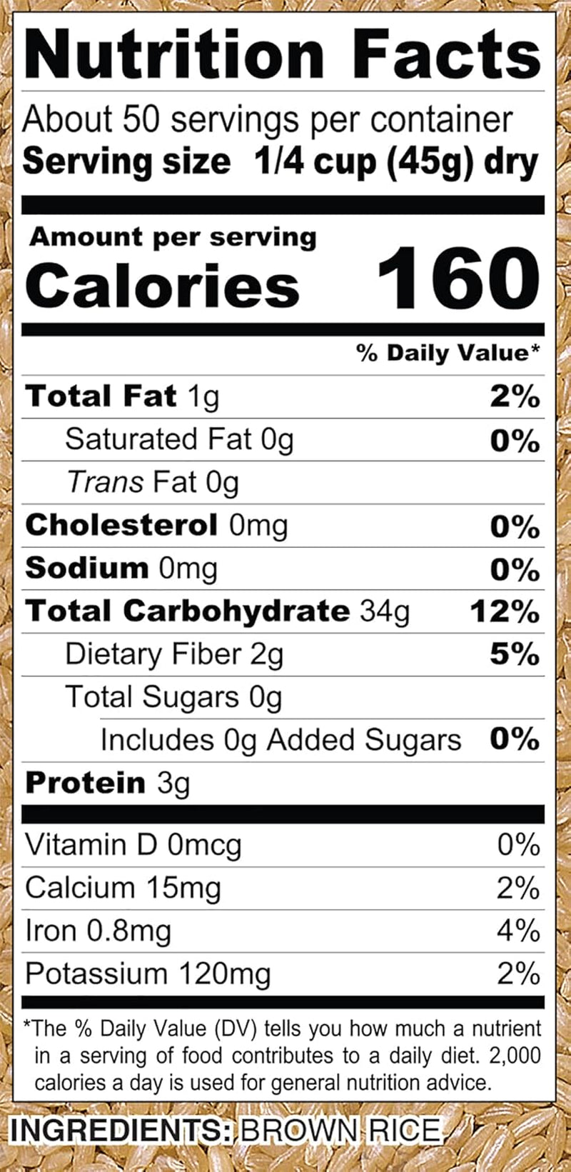 Calrose Brown Rice, 5-Pound