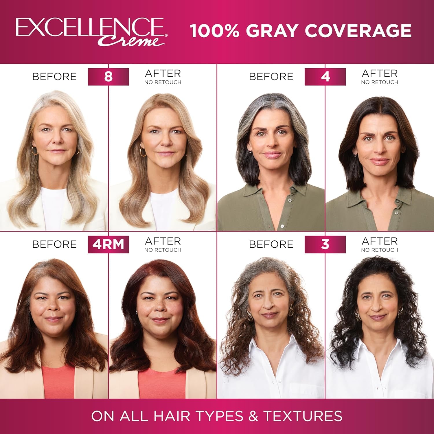 Excellence Creme Permanent Hair Color, 6A Light Ash Brown, 100 Percent Gray Coverage Hair Dye, Pack of 2