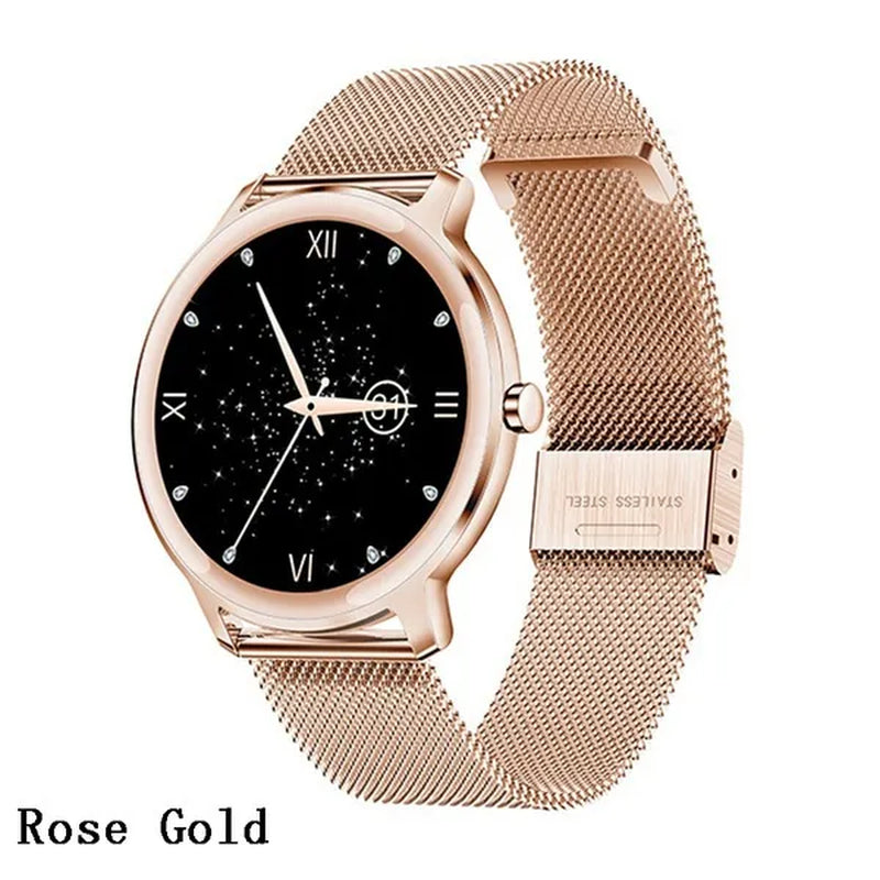 7.3mm Ultra Thin Multifunction Sport Smart Watches for Man Woman 2020 Intelligent Smartwatch Rose Gold Smartwatch Fitness Tracker Bracelet Blood Pressure for Android Ios[<>]