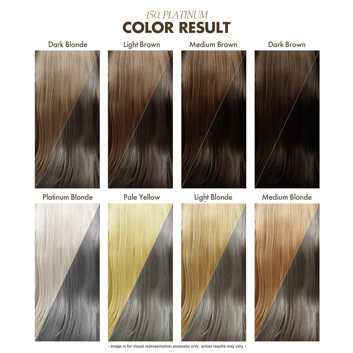 Semi Permanent Hair Color - Vegan and Cruelty-Free Silver Hair Dye - 4 Fl Oz - 150 Platinum (Pack of 1)
