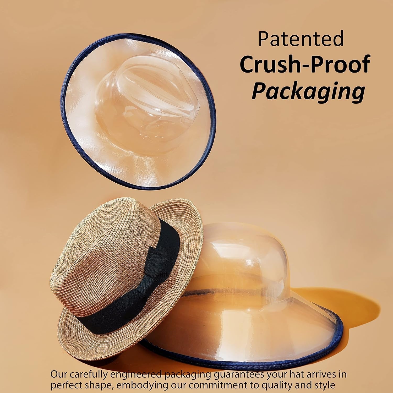 Men'S Straw Fedora Sun Hats