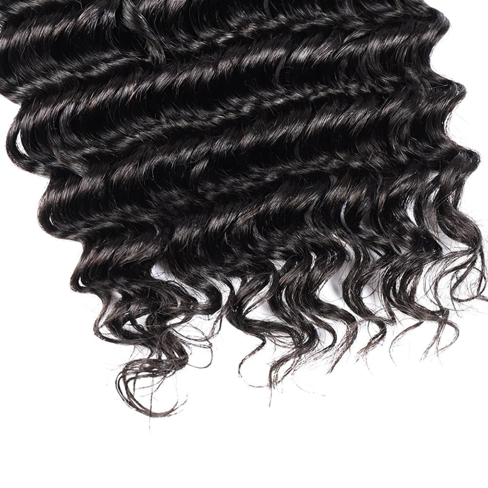 Human Hair Bulk for Braiding No Weft 100% Unprocessed Brazilian Virgin Weave Braid Deep Wave Curly Human Hair Extensions Two Bundles Micro Braiding Human Hair 100G No Weft 20 Inch