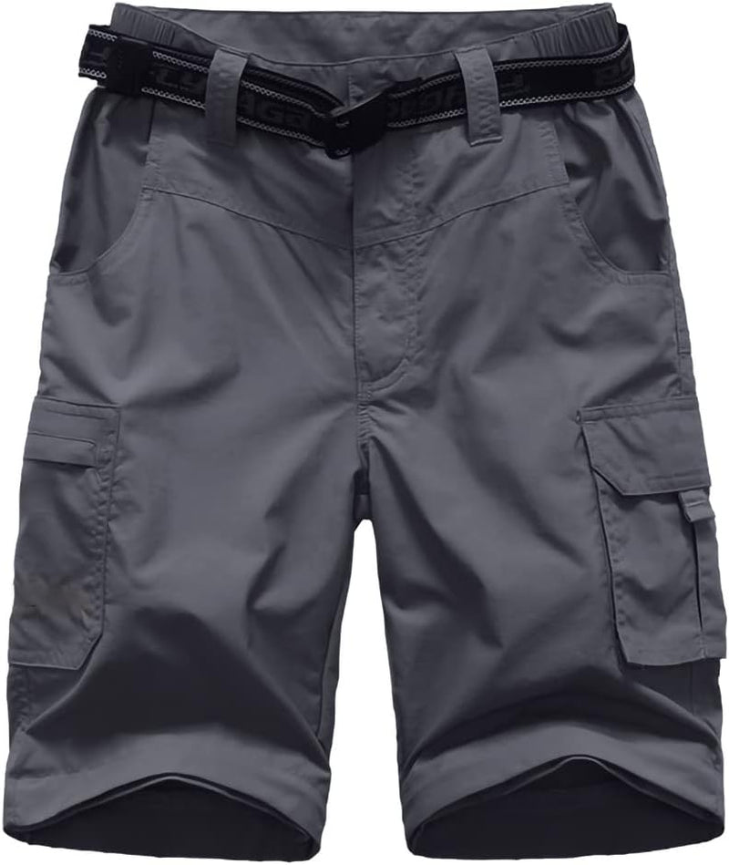 Boy’S Scout Pants Convertible Hiking Quick Dry Zip off Pants Outdoor Climbing Casual Trouser Kids Youth Cargo Pants