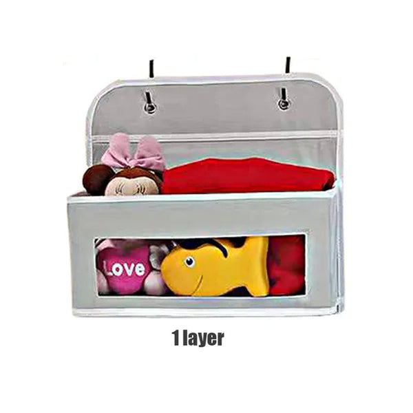 Non-woven Hanging Organizer Fabric Door Wall Hanging Storage Bag Folding Shelf Pocket Closet Hanger Dorm Bath Kitchen Storage 1/2/3/4/5 layers