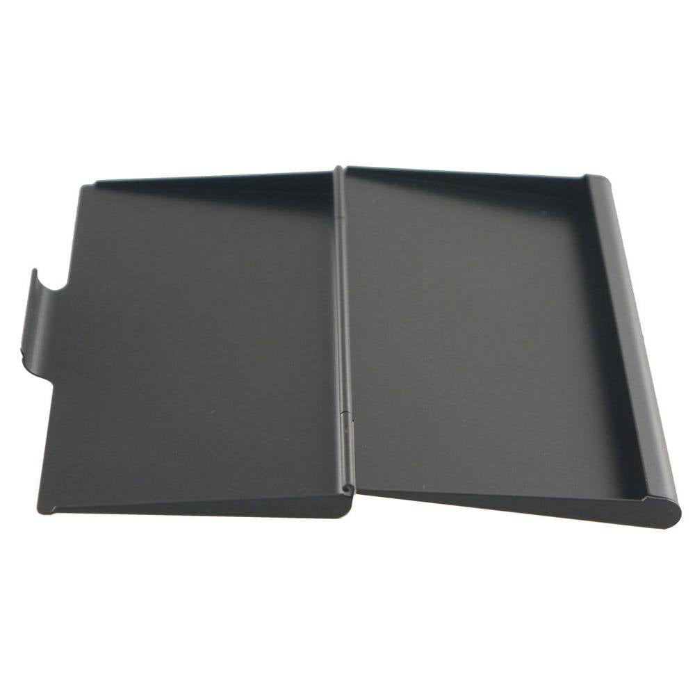 Mallory Matte Black Stainless Steel Business Card Holder