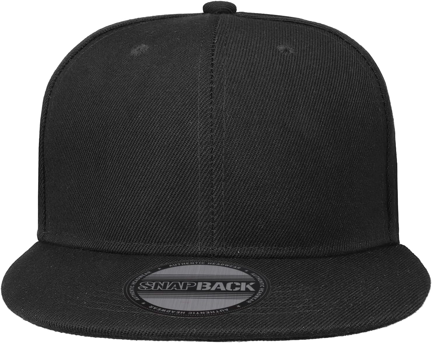 Snapback Hats for Men - Flat Bill Brim Baseball Cap Hat - Plain Blank Adjustable