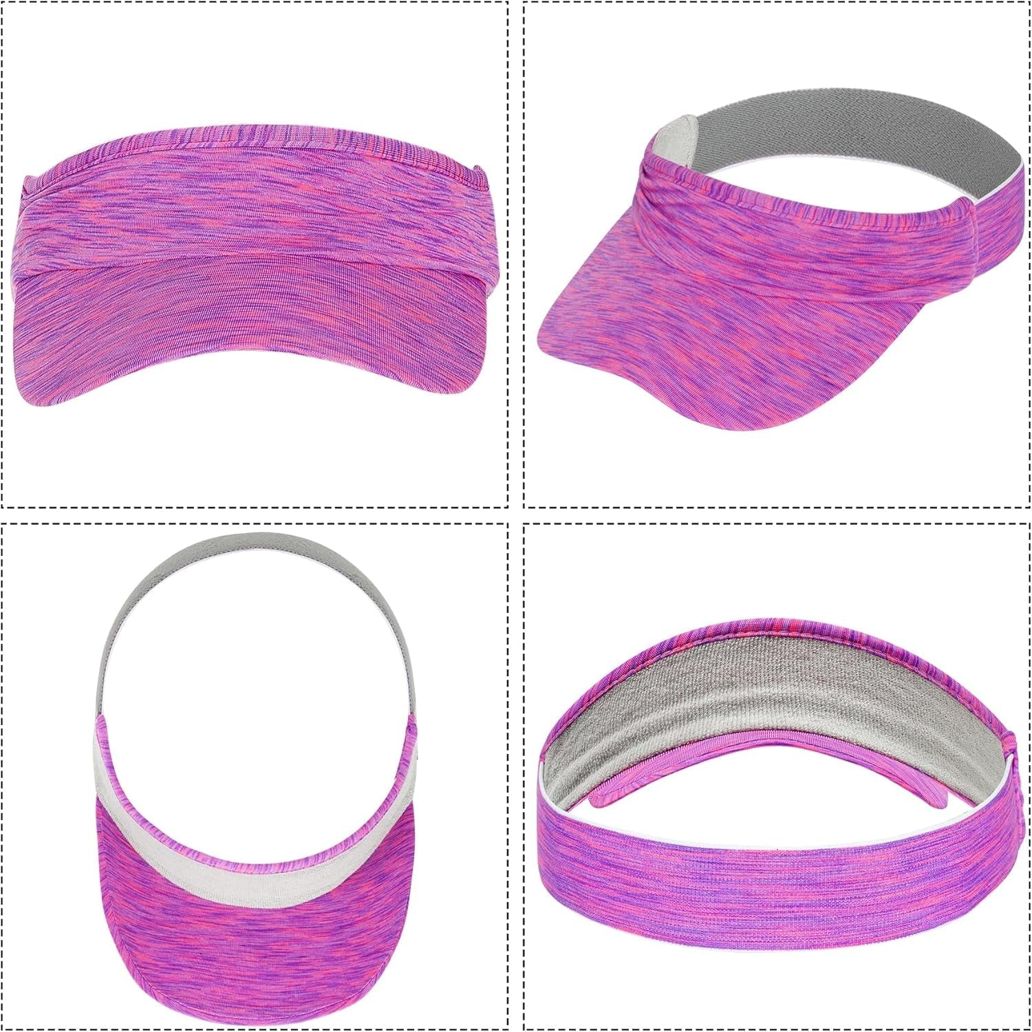 1 Piece of Sun Visor Hat Stretch Headband Visor Sport Wear Athletic Visor Elastic Visor Cap for Women and Men