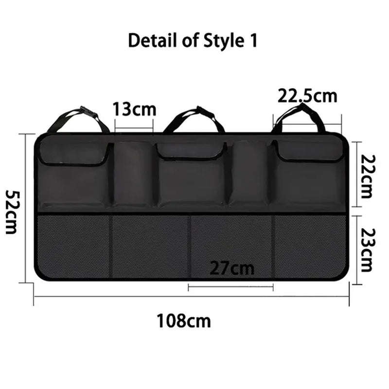 Universal Auto Car Organizer Trunk Back Seat Storage Bag Mesh Net Pocket Bag