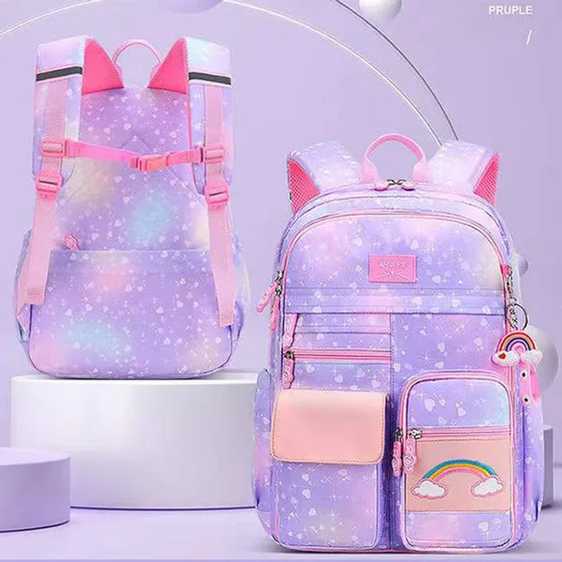 Girls School Backpack Kids Cute Bookbag for Primary School Bag