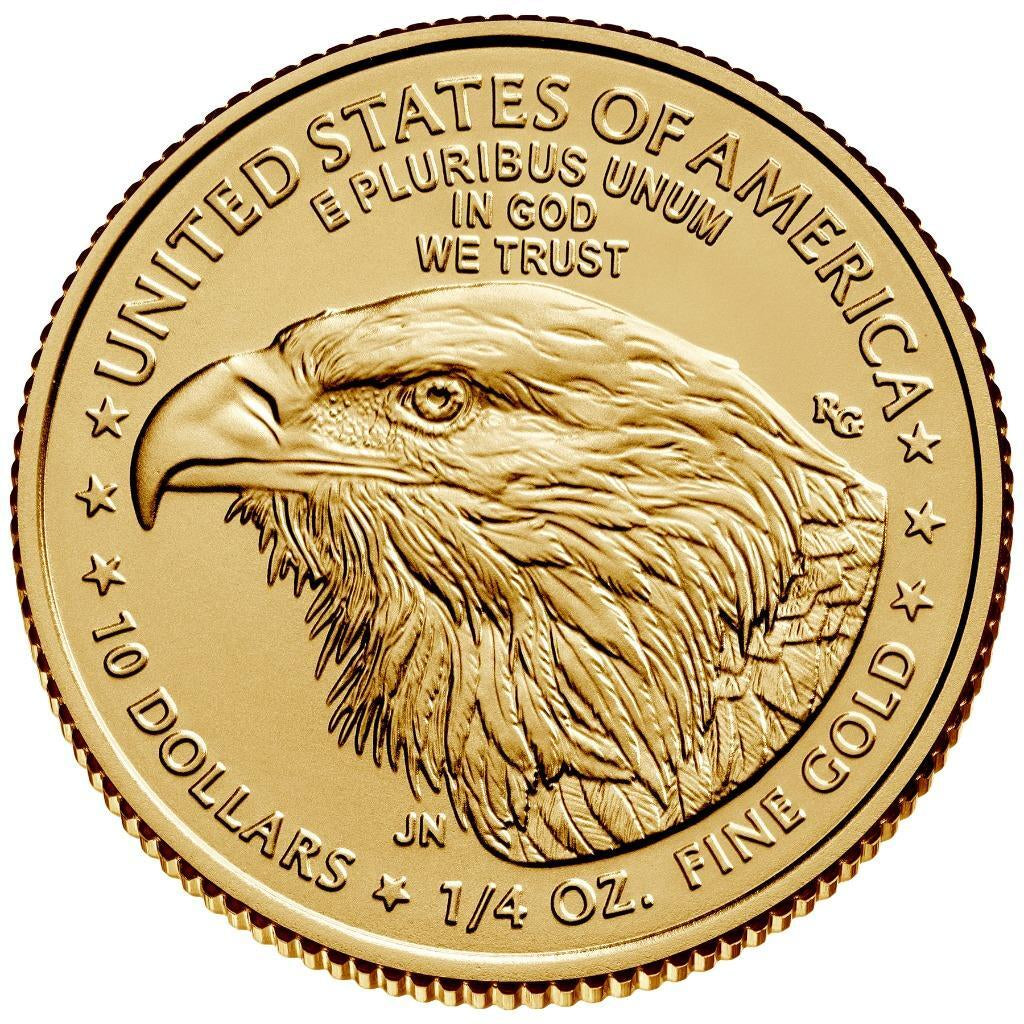 1/4 Oz American Gold Eagle Coin - Random Year (BU) $10 Gold Coin #A628