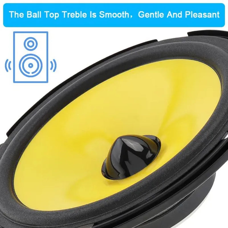 2Pcs 6 Inch 600W Full Range Frequency Car Audio Speaker Heavy Mid-Bass Modified Speaker Non-Destructive Installation
