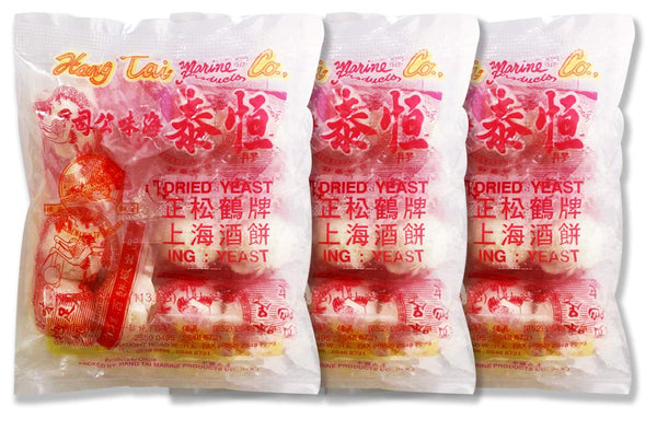 Shanghai Yeast Balls- Chinese Rice Wine Starter 4 Oz (3 Packs)