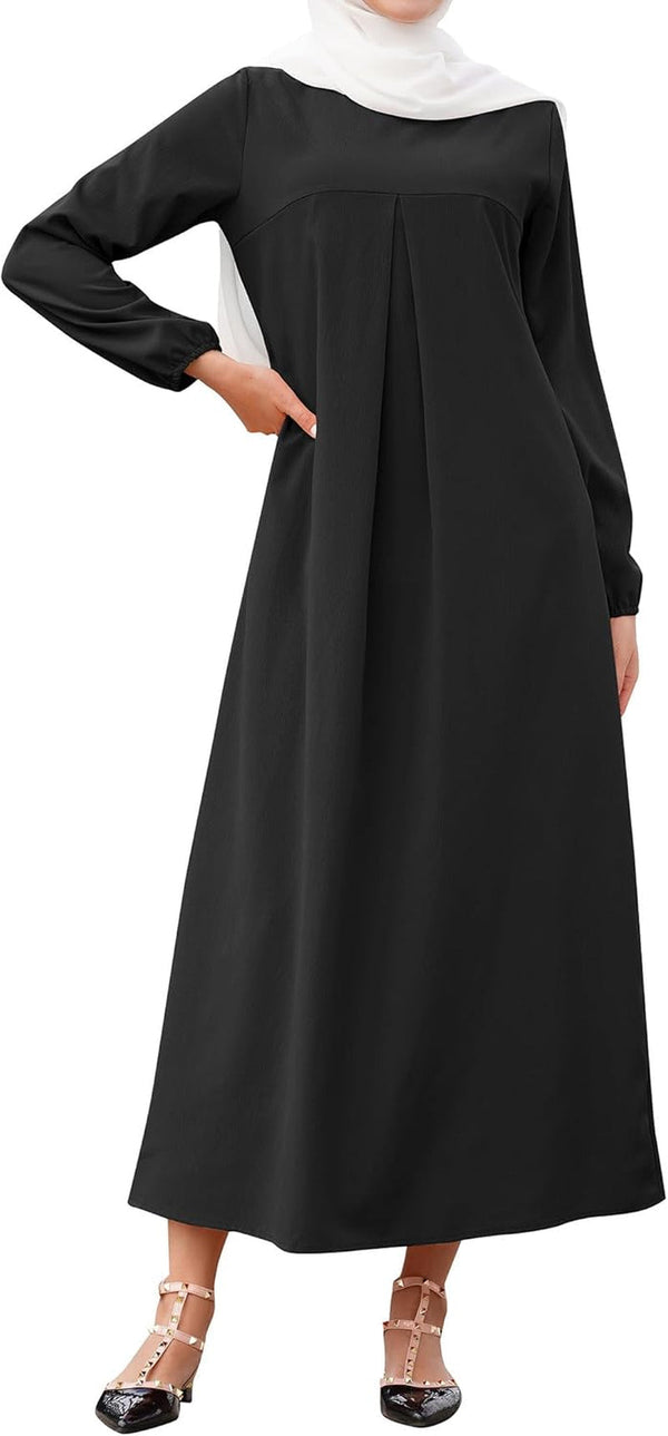 Abay for Women Shiny Self Tie Modest Muslim Dress Ramadan Eid Prayer Clothes Dubai Islamic Jalabiya Arabian Jilbab