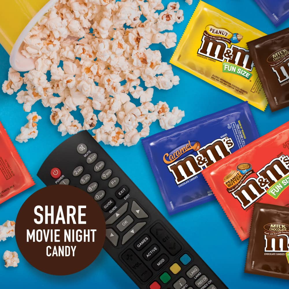 Fun Size Milk Chocolate, Peanut, Peanut Butter & Caramel Candy Variety Pack, 30.35 Oz/55 Ct Bulk Candy Bag