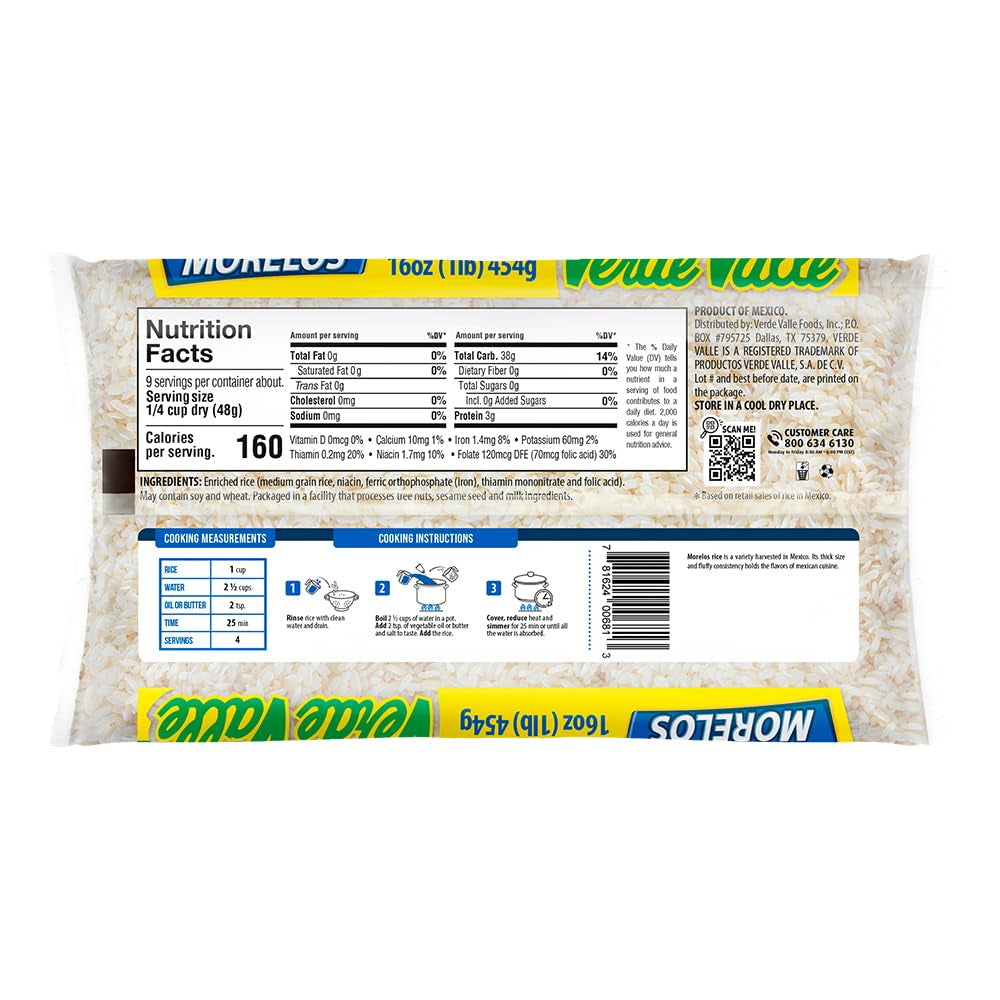 Morelos Rice 1 Lb (Pack of 1)