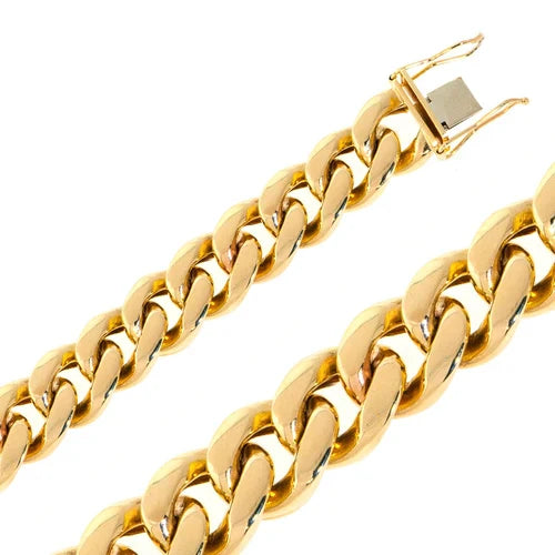 14k Yellow Gold Miami Cuban Chains
