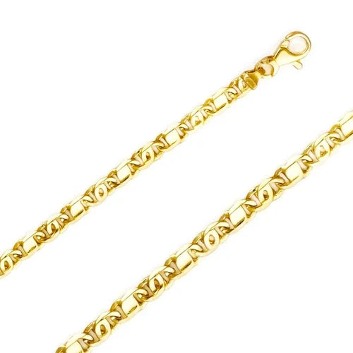 14k Yellow Gold Tiger Eye Chains