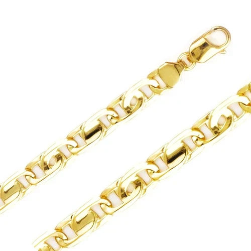 14k Yellow Gold Tiger Eye Chains