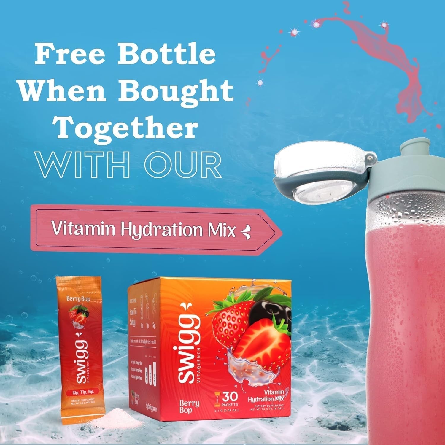 2 Pack BPA Free Sports Water Bottles for School Gym Bicycle Car - Leak Proof Sports Waterbottles - See through Reusable Clear Water Bottle Botella De Agua Made of Tritan Plastic Water Bottle