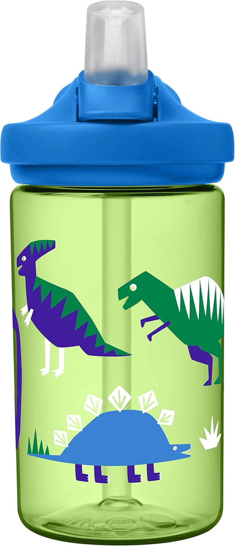 Eddy+ Kids Bpa-Free Water Bottle with Straw, 14Oz, Green, Model Number: 2282301040