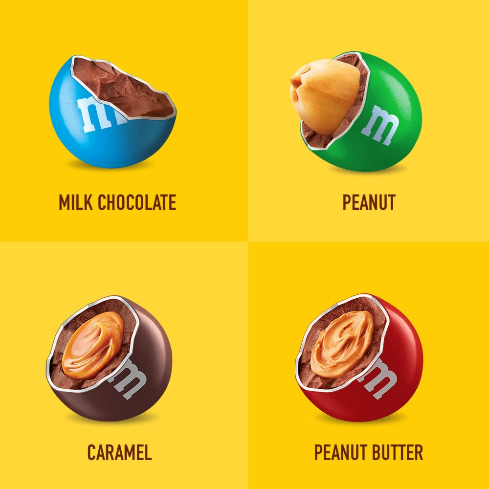 Fun Size Milk Chocolate, Peanut, Peanut Butter & Caramel Candy Variety Pack, 30.35 Oz/55 Ct Bulk Candy Bag