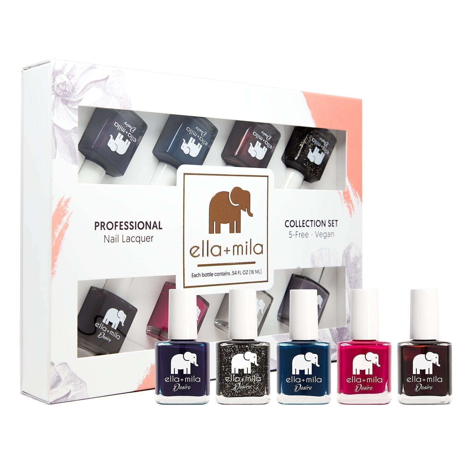 Professional Nail Polish Set - Quick Dry Nail Polish - Long-Lasting & Chip Resistant Nail Polish Kit (Desire Collection - 8 Pack - 0.45 Fl Oz Each)
