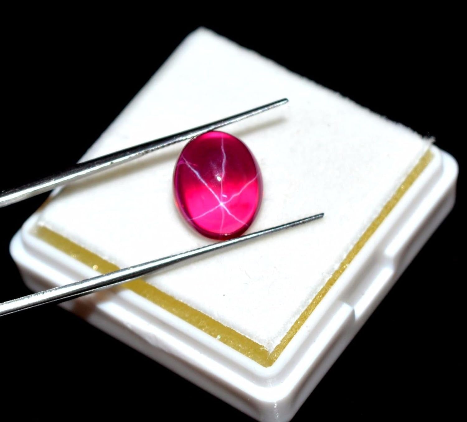Gemstone Necklace 4.00-8.65 Carat. EGL Certified 6 Rays Red Star Ruby Pendant Loose Gemstone Necklace for Women and Girls