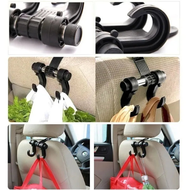 Universal Car Seat Back Storage Hook Sundries Hanger Bag Holder Multifunction Car Hooks Vehicle Storage Organizer