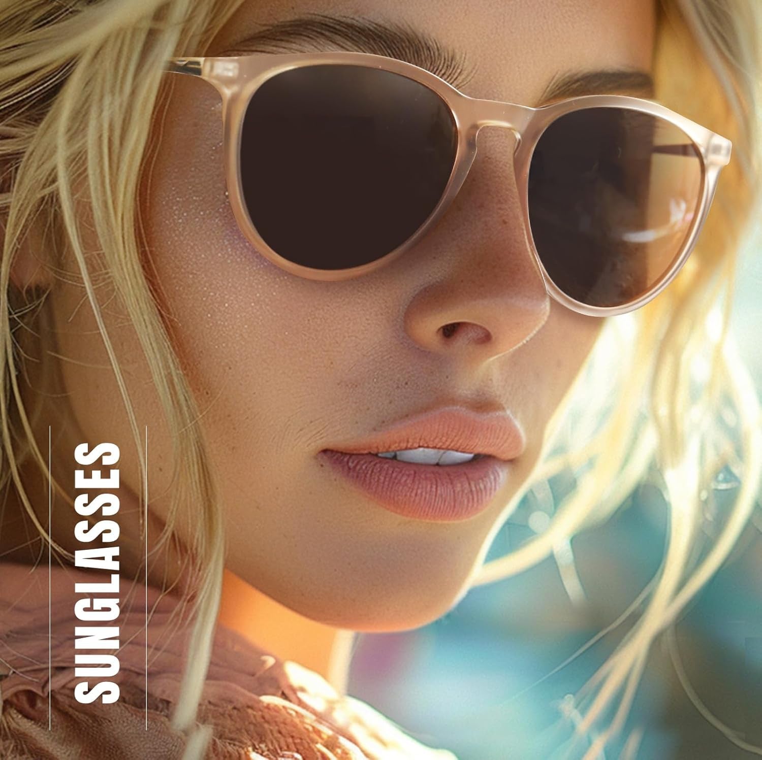 Polarized Sunglasses for Women Men - Trendy 2025 Vintage Classic Retro round Mirrored Lens Designer Style