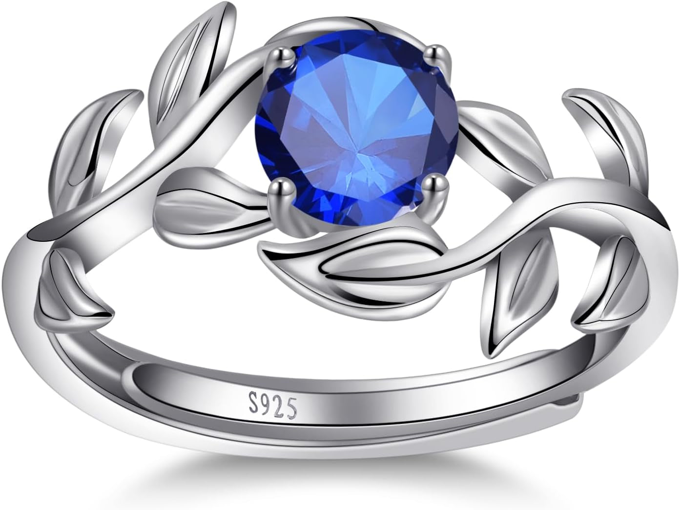 Cubic Zirconia Engagement Ring for Women Promise Wedding Ring Anniversary Valentines Open Size 5-9