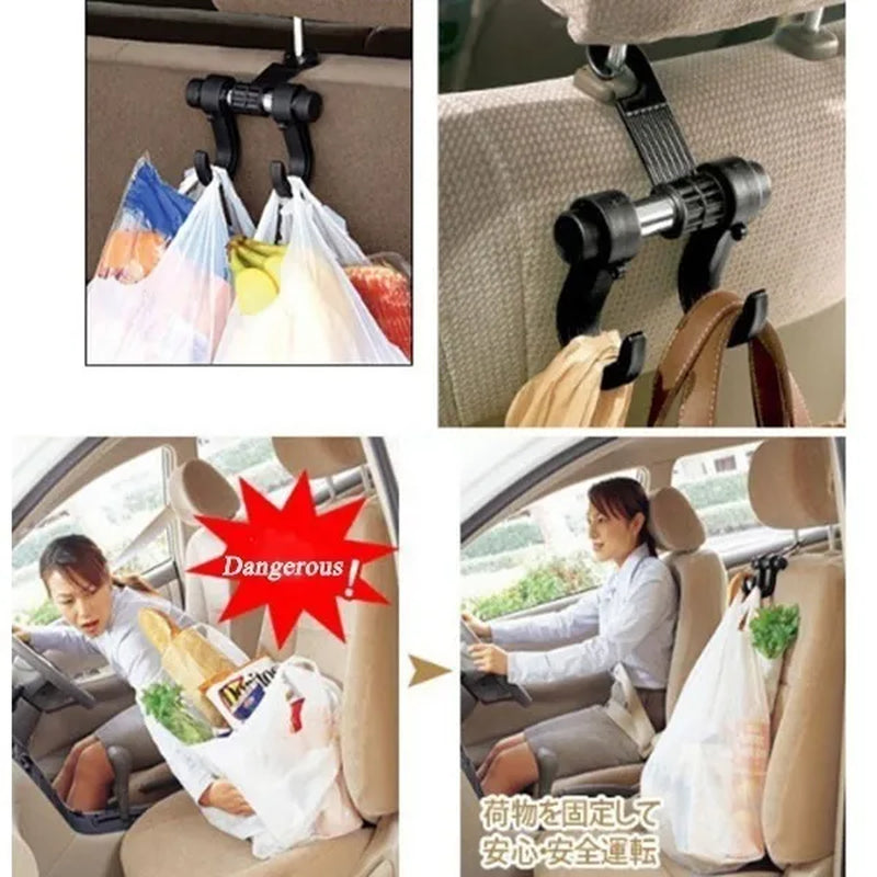 Universal Car Seat Back Storage Hook Sundries Hanger Bag Holder Multifunction Car Hooks Vehicle Storage Organizer