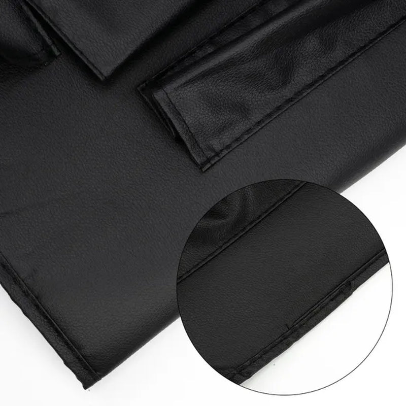Car Seat Back Storage Organizer Bag Universal PU Leather Multifunction Pockets phone iPad Holder Hanging Tray Shelf Container Table Tablet Tidy Travel