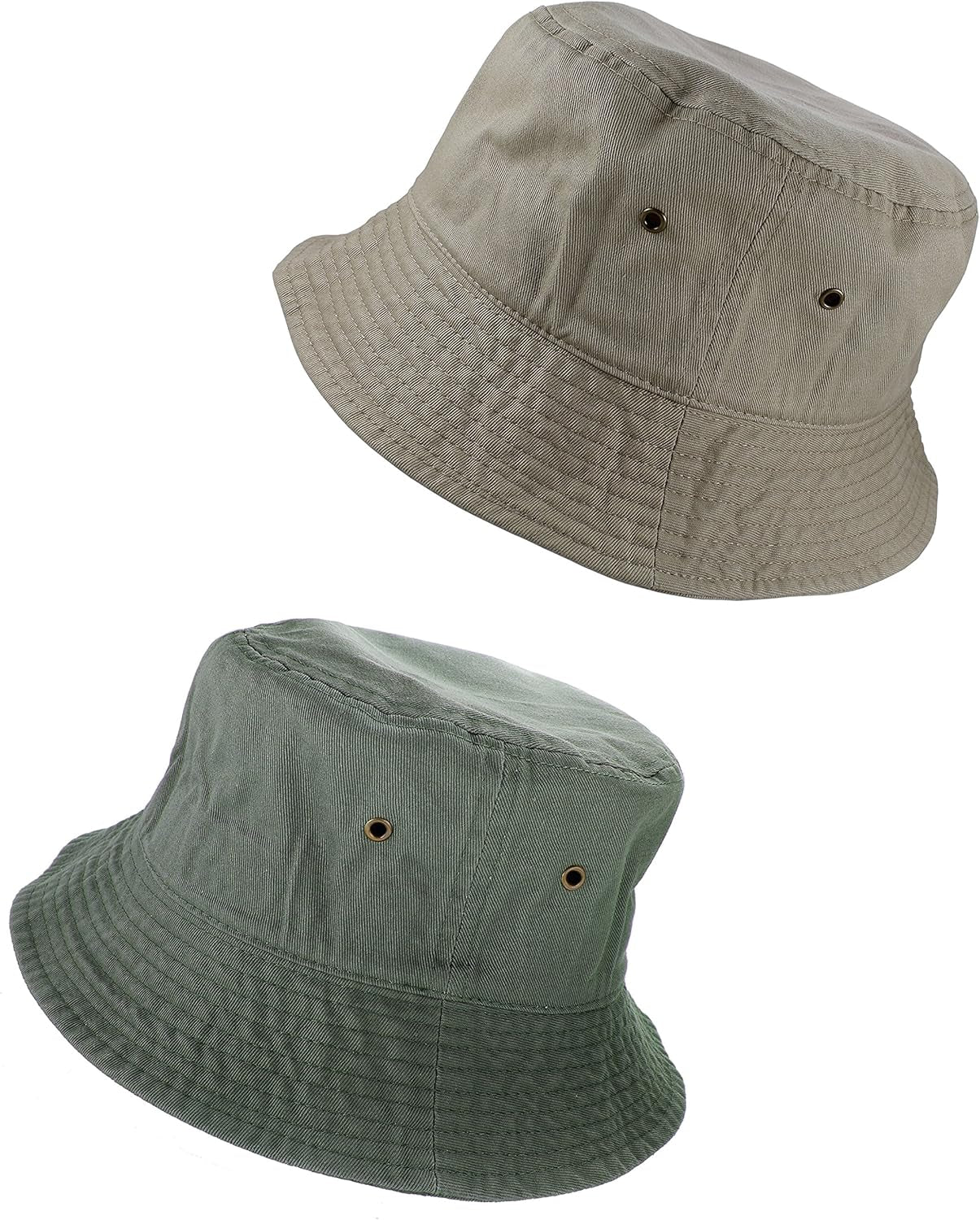 Solid Color 100% Cotton Bucket Hat for Women and Men Packable Travel Summer Beach Hat