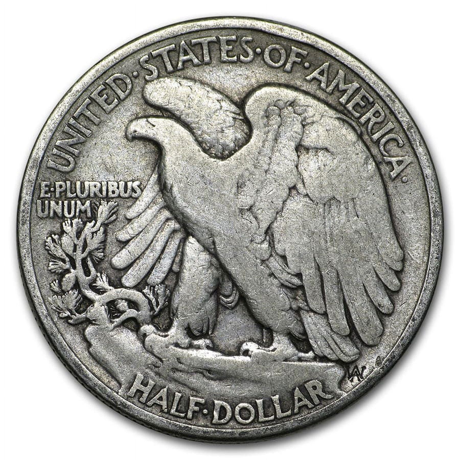 Walking Liberty Half Dollars, $50 Face Value, 35.75 Oz 90% Silver, .900 Karats, 100 Coins